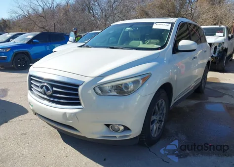 2013 Infiniti Jx35 z USA, uszkodzony, nr VIN 5N1AL0MM8DC329005